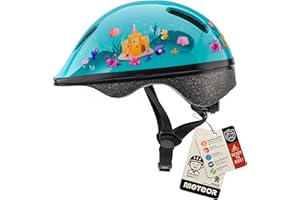 METEOR Casque Vélo Enfant VTT et VTC Unisexe Casque de Cyclisme de Réglable de Sport pour BMX Skate Scooter Patines Conçu pour la Sécurité des Utilisateur