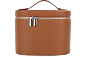 Hitotes Makeup Bag Travel Toiletry Bag for Women Travel Makeup Bag Cosmetic Bag Vanity Case Organizer Case with Removable Divider