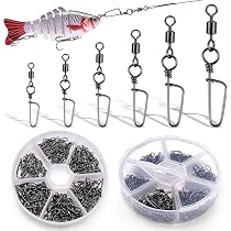Lot De 120 émerillons De Pêche Résistants En Acier Inoxydable – Tailles 6# à 14# – Rotation 360° – Pour Mer, Rivière Et Carpe