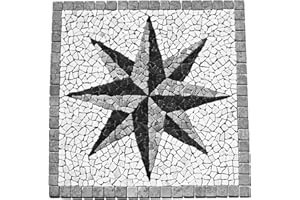 RO-007 Marmor Rosone Einleger Mosaikfliesen Fliesen Lager Verkauf Stein-Mosaik Herne NRW