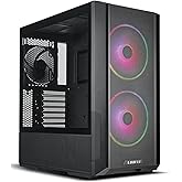 Lian Li Lancool 216 Black 2x160mm ARGB Fan/1x140mm Fan Temperli Cam USB 3.0 Mesh Siyah E-ATX Mid-Tower Gaming (Oyuncu) Kasa