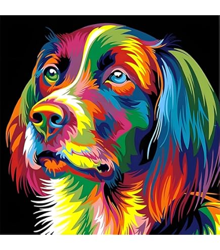DIY 5D Diamond Painting Kit Completo Drill Cocker spaniel Pittura Diamante Mosaico Fai da Te Kit Strass Ricamo Punto Croce Pasted Arts Crafts per la Decorazione della Parete di Casa 100x140cm 40x56in