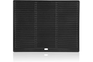 BBQ-Toro piastra griglia in ghisa piastra 45 x 35 cm | reversibile, smaltata | può essere utilizzata su entrambi i lati | adatta per griglia a gas, BBQ, griglia a carbone