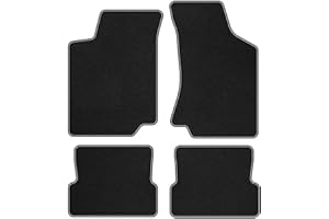 M MOTOS MOTOS Premium Velours-Fußmatten passend für Volkswagen Golf III 1991-1997 vor dem Facelift - Premium, Matt, Weiß fußmatten Auto - Erleben Sie neuen Fahrkomfort mit einem Automatten Satz für Ihr Auto