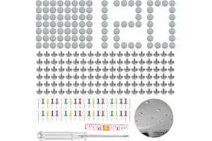 LONIMIA 90 Pcs Dachhimmel Reparatur Set,dachhimmel reparatur set, Auto Dachhimmel Reparatur Nieten, KFZ Dachhimmel Reparatur Nieten, mit Stecknadeln Schraubendreher Maßband für Mehrheit Autos (90)