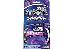 Crazy Aaron's Thinking Putty - Intergalactic Triple Color Changing Putty - Stress and Anxiety Reducing for Kids - Non-Toxic, Never Dries Out