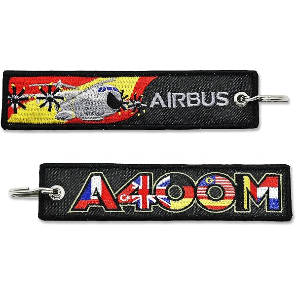 Tacro Lavero Airbus A400m The Colossus of the Air Keychain Bordado