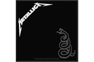 LUKRA Unbekannt Écusson Metallica – Black Album – Metallica Patch – tissée & Licence.