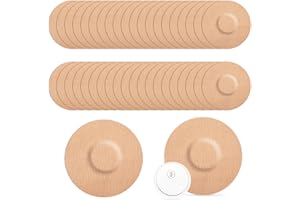 TSHAOUN 40 Piezas Parches Sensor Adhesivos Impermeables, Parches CGM transpirables sin pegamento en el centro, Protector Sensor, Pegatinas con Sensor Deportivo, Agradable a La Piel