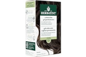 Herbatint Coloración Gel Permanente para Cabello 4N Castaño - 170 ml | Sin Amoniaco, 100% Cobertura de Canas | para Pieles Sensibles, con 8 Extractos Naturales Bio
