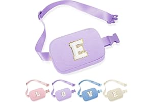 Parima lila Bauchtasche Damen Buchstaben Gürteltasche Cord Hüfttasche Personalisierte Geschenke für Mädchen Geburtstagsgeschenk für Frauen