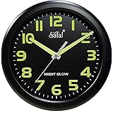 SaFaL Specialized Wooden Night Glow Clock (Black)