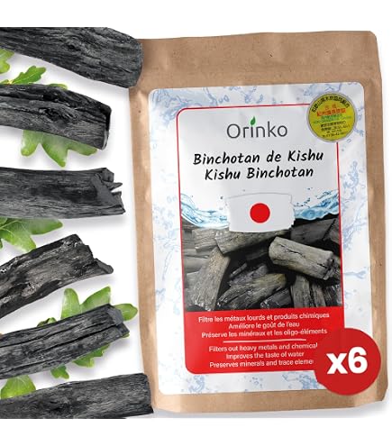 5 Bâtons De Binchotan - Filtre à Eau Naturel Au Charbon Actif Pour Carafe Ou Bouteille
