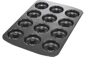 RBV Birkmann Easy Baking, 12 ciambelle, diametro 7 cm, con rivestimento antiaderente di marca, con ricetta