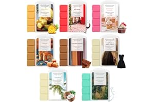 DERDUFT Scented Wax Melts 8 Pack, Luxury Gift Set Wax Melts, Each Fragrance Up to 8 Hours, Vegan, Long Lasting