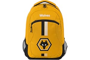 FOCO Zaino con licenza ufficiale Wolverhampton Wanderers FC Football Ultra Action, Wolverhampton Wanderers F.C, Taglia unica
