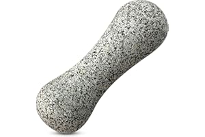 KROGHIN Granite Pestle Replacement only - Pestle Stone only Unpolished Heavy (Not Included Mortar) (Two-Round End)