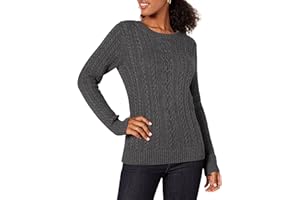 Amazon Essentials Damen Weicher Fisherman Cable Langarm-Pullover Mit Rundhalsausschnitt (In Übergröße Erhältlich)