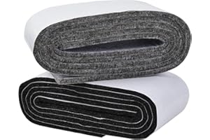 Irich Feltrini per Mobili 3mm, 2 Rotoli Feltrini Adesivi (100cm + 5cm) per la Protezione del Pavimento, Tagliati in Qualsiasi Forma, Feltrini Sedie per Sedie/Tavolo/Divano ecc.