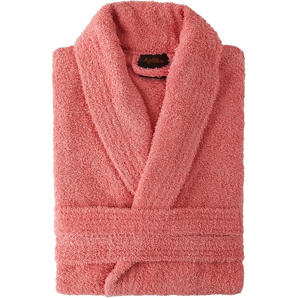 Top Towel Elegante badjas voor dames en heren, 100% katoen, 500 g/m², met capuchon of zonder capuchon, zacht en absorberend voor douche, spa en zwembad, Ketel, M