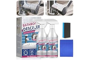 XINRONGDA 2 Stück Bathroom Descaler Schaum, Duschkabinenreiniger, Fleckenentferner, Badreiniger Schaum, Badezimmer Reiniger, Badreiniger Extra Stark Putzmittel für Glas Kanalisation Toiletten