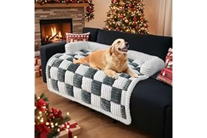 LiveGo Housses de canapé pour Animaux de Compagnie, Tapis de lit pour canapé pour Chien, Housse de canapé Lavable en Peluche pour Chien, Tapis de Protection de Meuble pour canapé pour Chiens et Chats