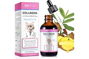 JSBNQRMZ Supplément alimentaire de collagène pour chat,60ml de collagène et MSM peut nourrir et soutenir les articulations de votre animal,renforcer les os,améliorer la lubrification des articulations