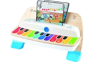 Hape Baby Einstein Magic Touch 6 miesięcy i więcej maluch dziecko 11-klawiszowy drewniany fortepian gra muzyczna zabawka