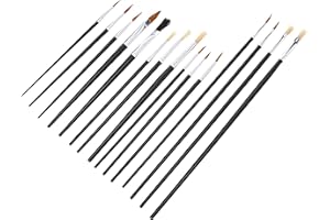 ART BOX Artbox Wooden Handle Paint Brush (Pack of 15)