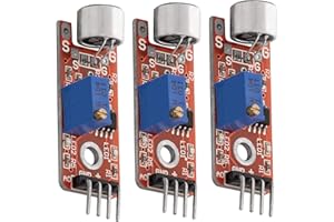 AZDelivery 3 x KY-037 Micrófono detección de Sonido de Alta sensibilidad módulo Grande Compatible con Arduino con E-Book Incluido!