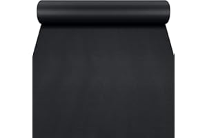 Cahomo Toppe per Riparazione Autoadesive in Pelle PU 40 x 160 cm,Grande Patch Pelle Adesiva per Riparazione in Pelle per Divani, Sedili per Auto, Borse, Giacche,Sedili,(Nero,1 Rotolo)