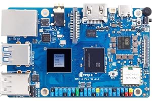 APBVIHL Orange Pi 4 Pro Enkelkortsdator, 4 GB LPDDR5 RAM, Allwinner A733-chip, WiFi 6.0 + BT 5.4, M.2-plats, Gigabit Ethernet