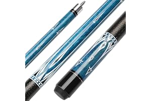 ASMPCUE Queue de Billard, 58 Pouces 19 Oz Pool Cue Stick Bâtons de Billard en Bois Dur de Pointes de 13 mm pour Joueur Professionnel de Billard