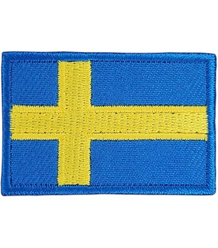 Zweden nationale land vlag ijzer naaien op geborduurde patch