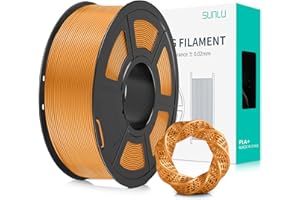SUNLU Filament do drukarki 3D PLA Plus, filament 3D PLA+ 1,75 mm, do drukarki 3D FDM i długopisów 3D, starannie nawinięty filament, mocny i wytrzymały, dokładność wymiarowa +/- 0,02 mm, szpula 1 kg, kolor kawowy