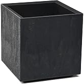 Tymar Large Outdoor Planter with Wheels 40 x 40 x 40 x 40 cm, Planters, Large Plant Pot, Planter for Plants, XXL Trough in Co