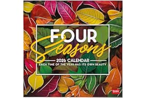 Legami - Calendario da Parete 2026, 4 Seasons, Calendario da Muro Grande, 12 Mesi e Planner Annuale, in 6 Lingue, Spazio per Note, Segni Zodiacali, Festività Internazionali, 30 x 29 cm