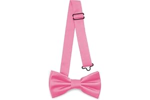 Ladeheid Papillon per bambini maschi - Pre-legato, banda regolabile, design opaco, ideale per matrimoni, compleanni, inizio scuola - Resistente e stiloso Dimensioni 10cm x 5cm BKM