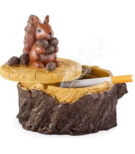 Cendrier Déco Bota Atmosphera - En Céramique Et Métal - Bleu - 12 Cm - 2
