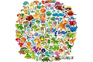 ‎KEDIKAMODI Aufkleber 100 Stück Dinosaur Sticker Set, Wasserdicht Vinyl Decals VSCO Sticker für Laptop Skateboard Scrapbook Trinkflasche MacBook Handy Tagebuch Tassen Moped Fahrrad Koffer usw