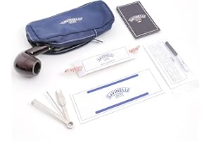 Pipa Savinelli BASIC modello 602, Kit per pipa completo di tutti gli accessori, astuccio in tela blu