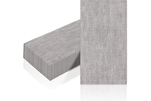 ZVK Tovaglioli di carta, tovaglioli eliminabili del pranzo 33x40cm 3-strato tovaglioli della decorazione della tavola del partito Grigio