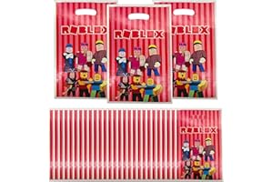 FYFLYMT 50Pcs R-oblox Bolsas para Fiestas de Cumpleaños,R-oblox Bolsas Chuches,Bolsas de Regalo R-oblox,para Decoración de Fiestas de Cumpleaños Infantiles
