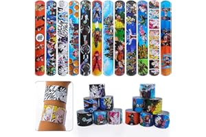 Gxhong Bracelets Enfants Snap Band,Clap Bracelets Slap Bracelets Claque, avec Motifs Slap Bracelet Enfant,Slap Bracelets pour Enfants,Slap Band Bracelets pour Enfants,12pcs