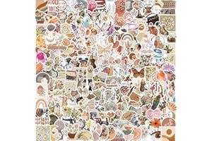 APAREAL Sticker Set 200 Stück, Vintage Aesthetic Boho Aufkleber für Laptop Skateboard Motorrad Notebook Gitarre Koffer Fahrrad, Graffiti Wasserfeste Vinyl Sticker Decals für Erwachsene Stickerbomb