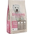 Amazon-Marke: Lifelong Complete Komplett-Trockenfutter für ausgewachsene (ADULT) kleine Hunde, mit Lachs und Reis, 1 x 3 kg