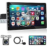 Android 11 Autoradio 1 Din avec Navi GPS Bluetooth Freisprecheinrichtung 10,1 Pouces Autoradio avec Lien Miroir Bluetooth FM/