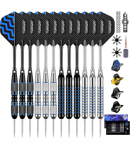 Set Fléchettes Complèt Tiges Ailettes Fléchettes Rob Cross Target - 24g Pointe Acier Laiton Argenté Jeux De Flechette