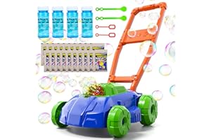 CI VETCH Seifenblasenmaschine, Bubble Rasenmäher für Kleinkinder, Automatische Bubble Blower Maker Machine für Kinder, Outdoor Gardening Push Toys, Geburtstagsgeschenke für Jungen und Mädchen