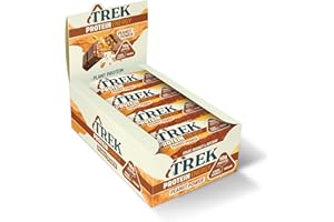 JC's Trek Peanut Power High Protein Energy Bar - Plant Based Protein - Gluten Free - Natural Ingredients 55g x 16